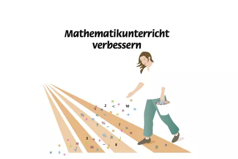 Illustration einer Person die Zahlen "aussäht".